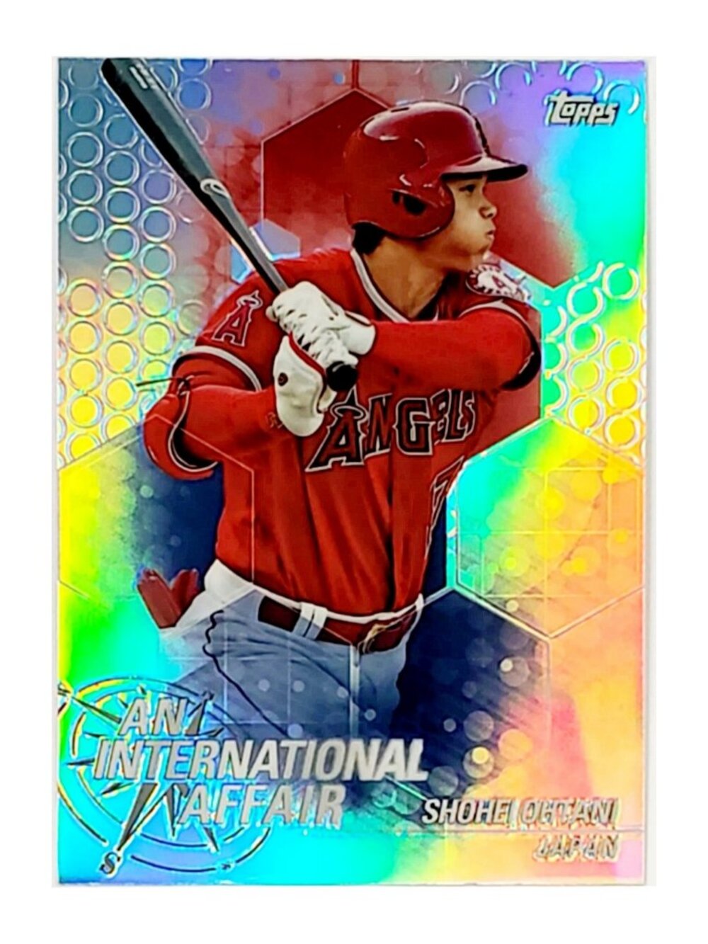 SHOHEI OHTANI ROOKIE REFRACTOR 2018 TOPPS CHROME UPDATE #IA-SO, ANGELS, DODGERS